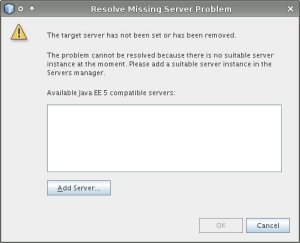 Resolve Missing Server Problem